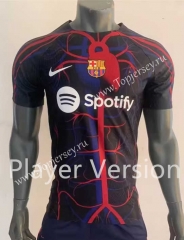Player Version 2023-2024 Joint Version Barcelona Black Thailand Soccer Jersey AAA-518
