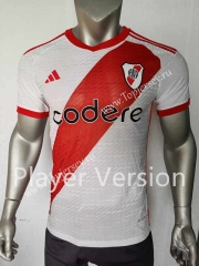 Player Version 2023-2024 River Plate Home White Thailand Soccer Jersey AAA--7909