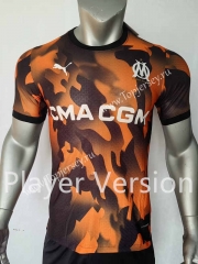 Player Version 2023-2024 Olympique de Marseille 2nd Away Black&Orange Thailand Sccer Jersey AAA-7959