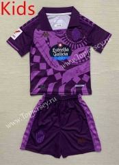 2023-2024 Real Valladolid Away Purple Kid/Youth Soccer Uniform-AY
