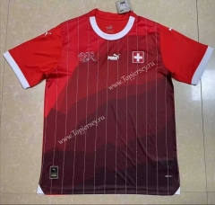 (S-4XL)2023-2024 Switzerland Home Red Thailand Soccer Jersey AAA-818