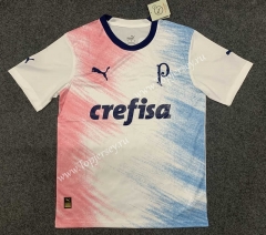 (S-4XL) 2023-2024 Commemorative Version SE Palmeiras White&Pink Thailand Soccer Jersey AAA-GB