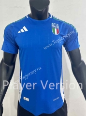 Player Version 2023-2024 Italy Home Blue Thailand Soccer Jersey AAA-SJ