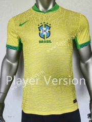 Player Version 2023-2024 Brazil Home Yellow Thailand Soccer Jersey AAA-7959