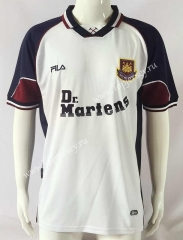 Retro Version 99-01 West Ham United Away White Thailand Soccer Jersey AAA-503