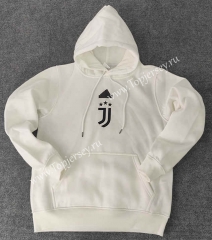 2023-2024 Juventus White Thailand Soccer Tracksuit Top With Hat-LH