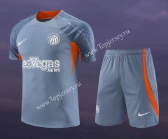 2023-2024 Inter Milan Gray Thailand Soccer Uniform-418