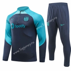 (S-3XL) 2023-2024 Special Version Barcelona Green Sleeve Thailand Soccer Tracksuit-GDP