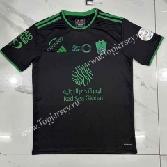 (S-3XL) 2023-2024 Al Ahli Saudi Black Thailand Soccer Jersey AAA-5925