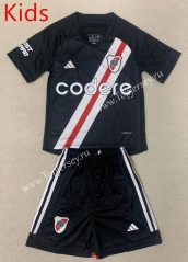 2023-2024 Special Version CA River Plate Black Kids/Youth Soccer Uniform-AY