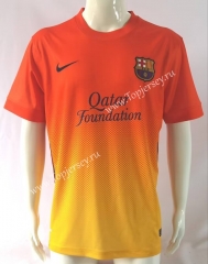 Retro Version 12-13 Barcelona Away Orange Thailand Soccer Jersey AAA-503