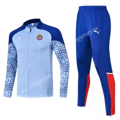 2023-2024 Deportivo Guadalajara Light Blue Thailand Soccer Jacket Uniform-HR