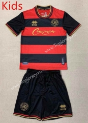2023-2024 Queens Park Rangers Away Black&Red Kids/Youth Soccer Uniform-AY