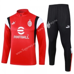 2023-2024 AC Milan Red Thailand Soccer Tracksuit-815