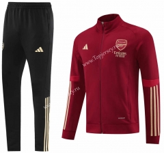 2023-2024 Arsenal Maroon Thailand Soccer Jacket Uniform-LH