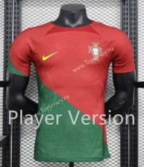 Player Version 2023-2024 Portugal Home Red Thailand Soccer Jersey AAA-888