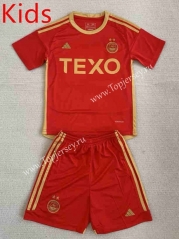 2023-2024 Aberdeen Home Red Kids/Youth Soccer Uniform-AY
