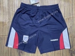 Retro Version 98 England Royal Blue Thailand Soccer Shorts-SL