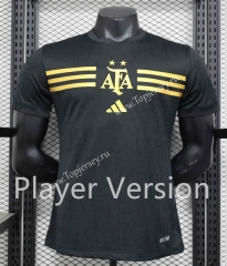 Player Version Argentina Black Thailand Soccer Jersey AAA-888