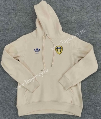 2023-2024 Leeds United Light Yellow Thailand Soccer Tracksuit Top With Hat-LH