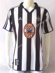 Retro Version 99-00 Juventus Home Black&White Thailand Soccer Jersey AAA-503