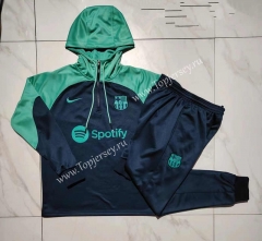 2023-2024 Barcelona Royal Blue Thailand Soccer Tracksuit With Hat-815