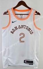 2024 City Edition San Antonio Spurs White #2 NBA Jersey-311