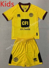 2023-2024 Sheffield United Away Yellow Kids/Youth Soccer Uniform-AY