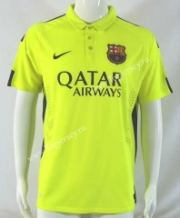 Retro Version 14-15 Barcelona 2nd Away Fluorescent Green Thailand Soccer Jersey AAA-503