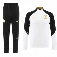 Without Chest Ad 2023-2024 Chelsea White Thailand Soccer Tracksuit-LH