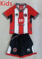 2023-2024 Sheffield United Home Red&White Kids/Youth Soccer Uniform-AY