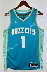 2024 City Version Charlotte Hornets Blue #1 NBA Jersey-311