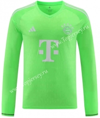 2023-2024 Bayern München Goalkeeper Fluorescent Green LS Thailand Soccer Jersey AAA-418
