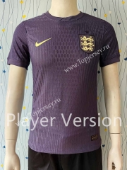 Player Version 2024-2025 England Away Dark Purple Thailand Soccer Jersey AAA-807
