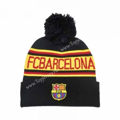 Barcelona Black Knit Cap