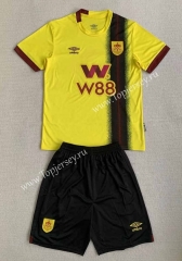 2023-2024 Burnley Away Yellow Soccer Uniform-AY