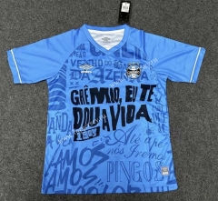 2024-2025 Commemorative Version Grêmio FBPA Blue Thailand Soccer Jersey AAA-GB