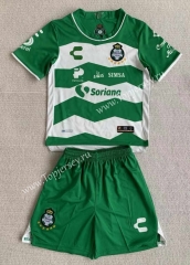 2023-2024 Santos Laguna Home White&Green Soccer Uniform-AY