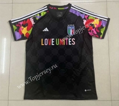 2023-2024 Joint Version Italy Black Thailand Soccer Jersey AAA-305