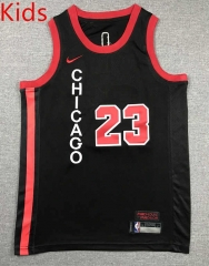 2024 City Edition Chicago Bulls Black #23 Kids NBA Jersey-1380