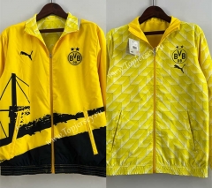 (S-3XL) 2024-2025 Borussia Dortmund Yellow Double-Sided Wear Thailand Trench Coats-0255