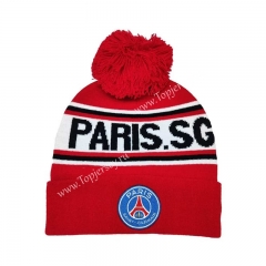 Paris SG Red Knit Cap