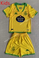 2023-2024 Deportivo La Coruña Away Yellow Kids/Youth Soccer Uniform-AY