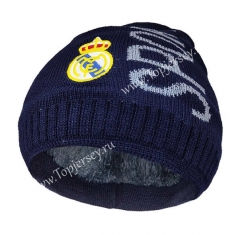 Real Madrid Royal Blue Fleece Cap