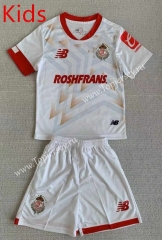 2023-2024 Deportivo Toluca FC Away White Kids/Youth Soccer Uniform-AY