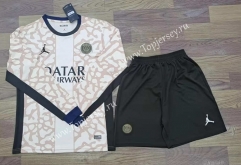 2023-2024 Paris SG White LS Soccer Uniform-709