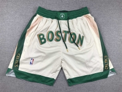 2024 City Edition Boston Celtics White NBA Shorts-1380