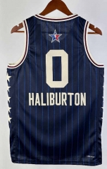 2024 All Stars Blue&Black ( #0 Haliburton ) NBA Jersey-311