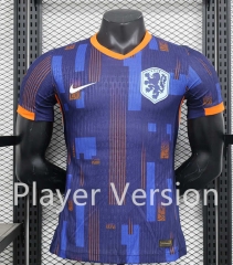 Player Version 2024-2025 Netherlands Away Royal Blue Thailand Soccer Jersey AAA-888