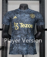 Player Version 2024-2025 Joint Manchester United Black&Gray Thailand Soccer Jersey AAA-888